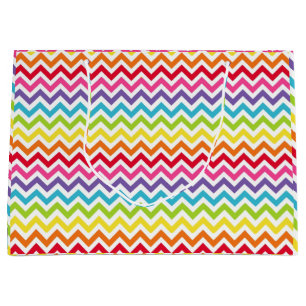Rainbow Chevron Gift Bag