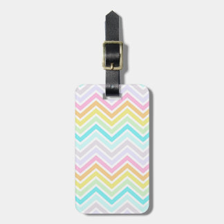 Rainbow Chevron Luggage Tag