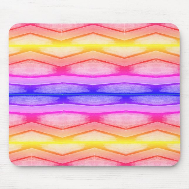  Rainbow Chevron mouse pad (Front)