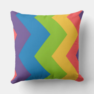 Rainbow chevron Pattern Cushion