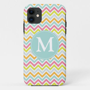 Rainbow Chevron Personalised iPhone 11 Case