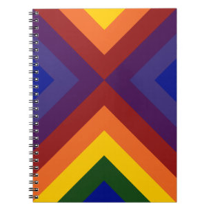 Rainbow Chevrons Spiral Notebook