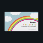 Rainbow Childcare /Day Care Business Card<br><div class="desc">Perfect for childcare services or kids-related businesses,  this Rainbow business card design is fun and professional at the same time. Custom colour and matching items that are not found on our store are available upon request.</div>