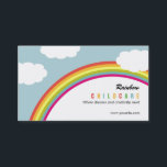 Rainbow Childcare /Day Care Business Card<br><div class="desc">Perfect for childcare services or kids-related businesses,  this Rainbow business card design is fun and professional at the same time. Custom colour and matching items that are not found on our store are available upon request.</div>
