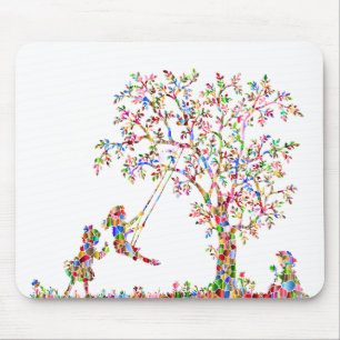 Rainbow Children Mouse Pad