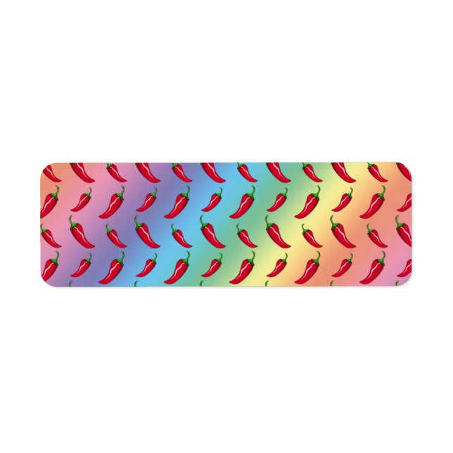 Rainbow chilli peppers pattern (Front)