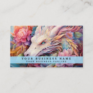 Rainbow Chinese Dragon Business Card