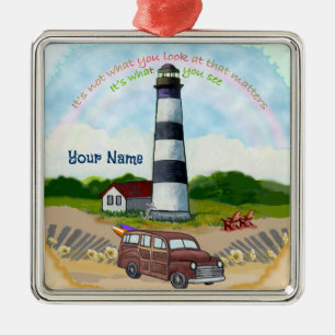 Rainbow Choice Lighthouse ornament