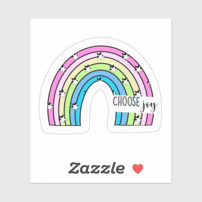 Rainbow Choose Joy Sticker (Sheet)
