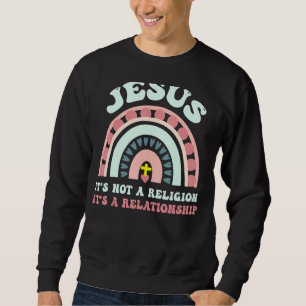 Rainbow Christian Jesus It's A Religion It's A Rel Sweatshirt