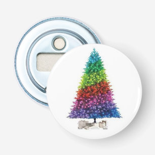 Rainbow Christmas Tree Bottle Opener