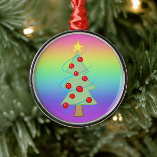 Rainbow Christmas Tree Ornament