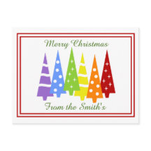 Rainbow Christmas Trees