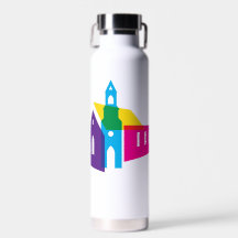 Rainbow Church Water Bottle