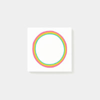 Rainbow Circle Chic Colourful Fun Modern Ring