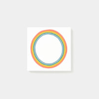 Rainbow Circle Chic Colourful Fun Modern Ring
