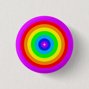 Rainbow Circle Design-40686 3 Cm Round Badge