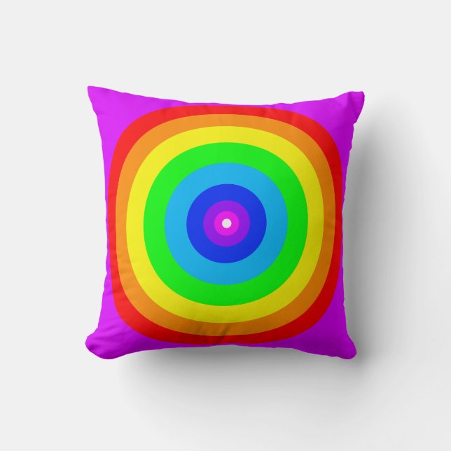 Rainbow Circle Design-40686 Cushion (Front)
