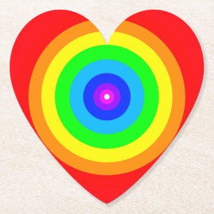 Rainbow Circle Design-40686 Paper Coaster