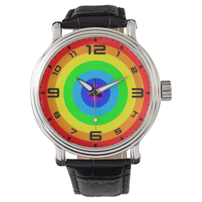 Rainbow Circle Design-40686 Watch (Front)