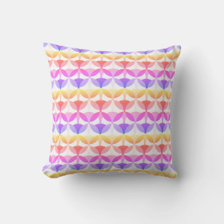 Rainbow Circle Pattern Colourful Modern Cushion