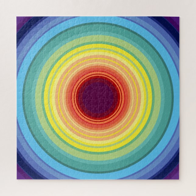 rainbow circles jigsaw puzzle (Vertical)
