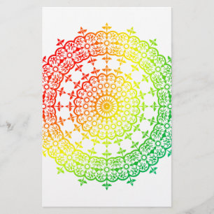 Rainbow Circles Stationery
