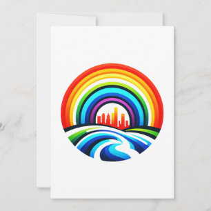 Rainbow City - Urban Hope & Diversity Holiday Card