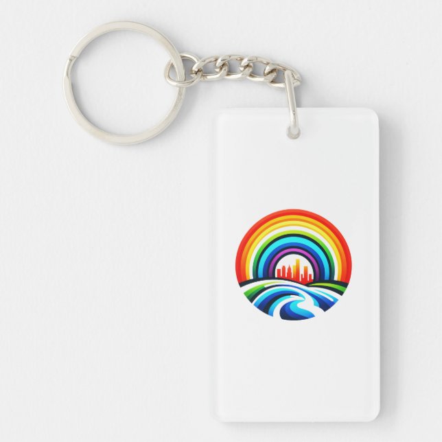 Rainbow City - Urban Hope & Diversity Key Ring (Front)