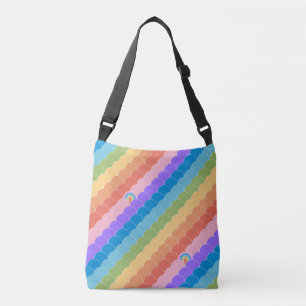 Rainbow Clamshell Crossbody Bag