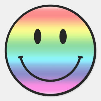 Rainbow Classic Round Sticker