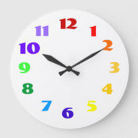 rainbow clock