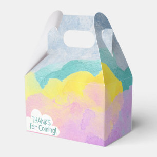 Rainbow Cloud Birthday Party Colourful Girl Favour Box