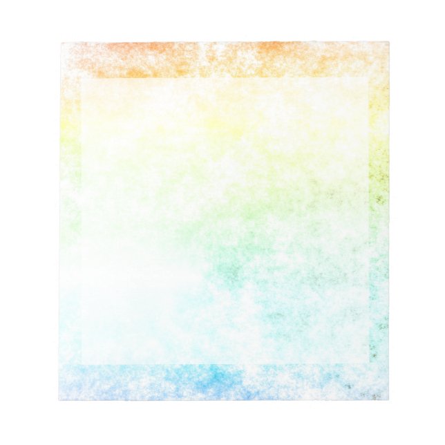 Rainbow Cloud Cloudy Day Notepad (Front)