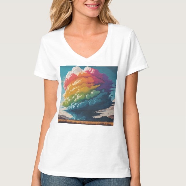 Rainbow Cloud  T-Shirt (Front)