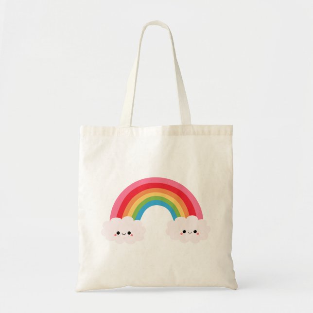 Rainbow Cloud Tote Bag (Front)