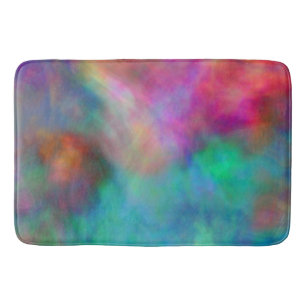 Rainbow Clouds  Bath Mat