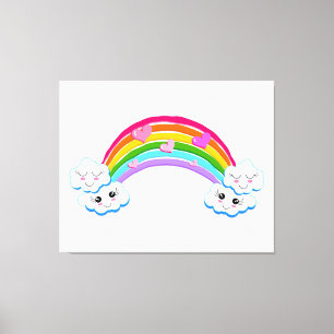 Rainbow Clouds Canvas Print