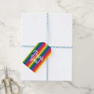 Rainbow & Clouds Cute 1st Birthday Party Gift Tags