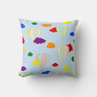 Rainbow Clouds Throw Cushion