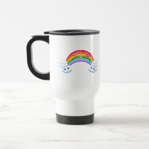 Rainbow Clouds Travel Mug