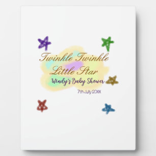 Rainbow clouds twinkle Twinkle Little Star baby Plaque