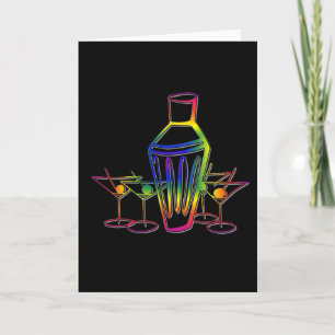 Rainbow Cocktails Card