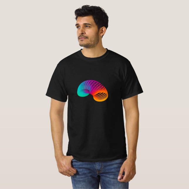 Rainbow Coil Spring Toy T-Shirt (Front Full)