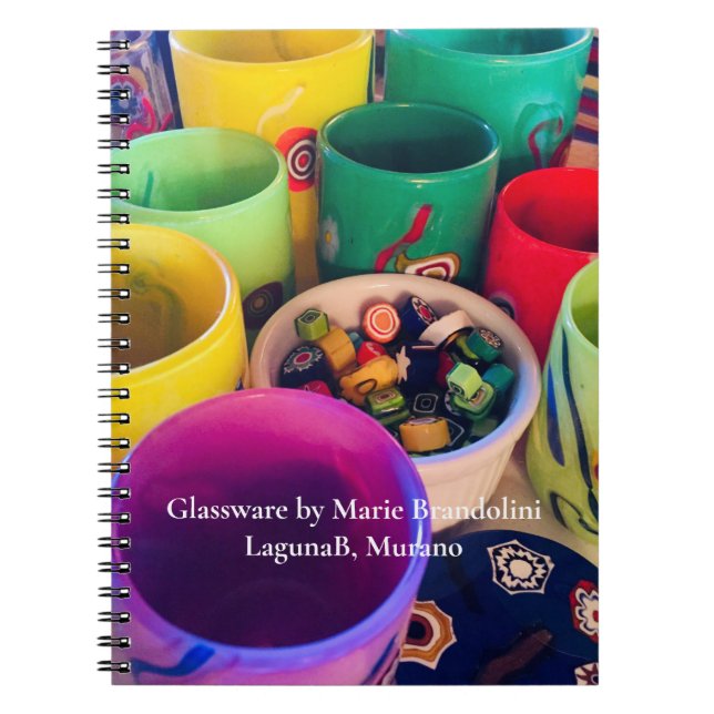 RAINBOW COLLECTION of SMALL GLASSES from LagunaB, Notebook (Front)