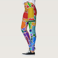 Rainbow Color Chart modern abstract art