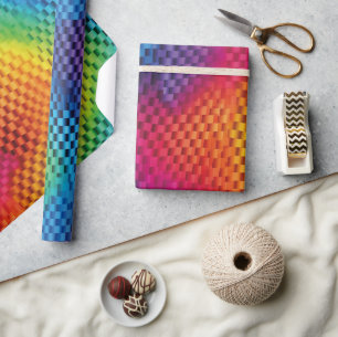 Rainbow Color Geometry Wrapping Paper