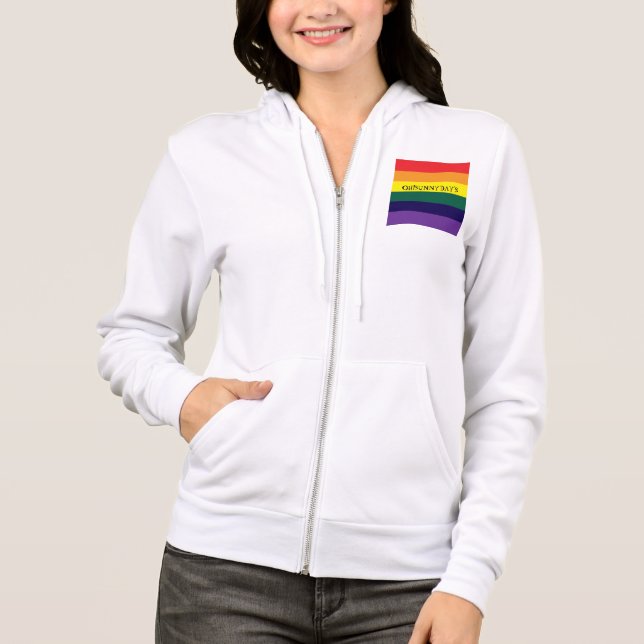 rainbow color hoodie (Front)