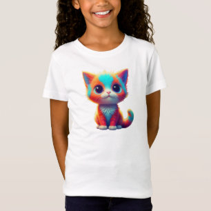 Rainbow Colored Kitten Cartoon-85748 T-Shirt