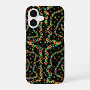 Rainbow Colored Seurat Style Pointillism Pattern iPhone 16 Case